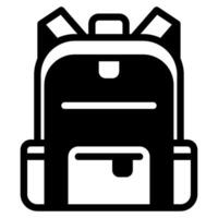 Backpack icon for web, app, infographic, etc vector