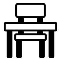 Desk icon for web, app, infographic, etc vector