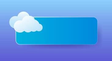 Cloudy. Empty tile to place your content, weather forecast app or website. Overcast, autumn, spring, downpour, wind, cold, temperature, precipitation, conditions, degrees Celsius, Fahrenheit vector