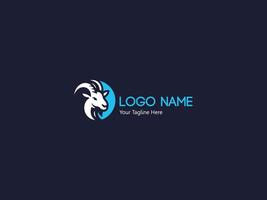 Goat logo template illustration vector