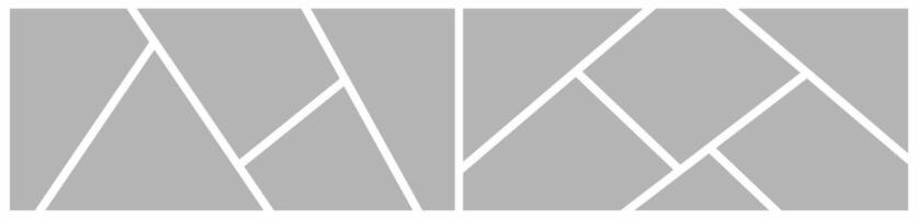 grid layout abstract photo frames vector