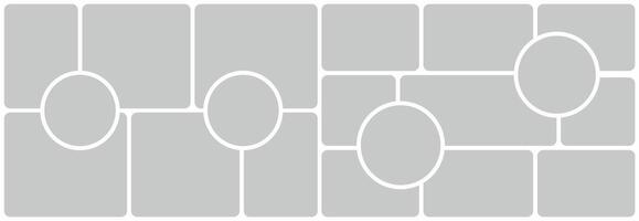 collage frames realistic photo templates vector