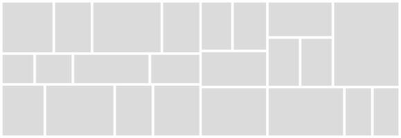 Photo collage grid Portfolio template vector
