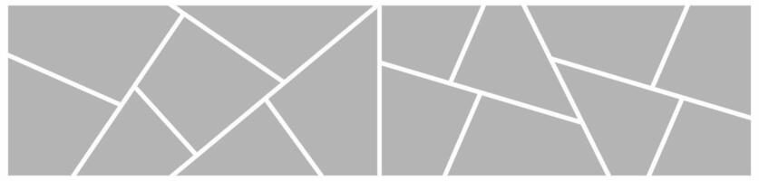 Collage grid effect overlay vector