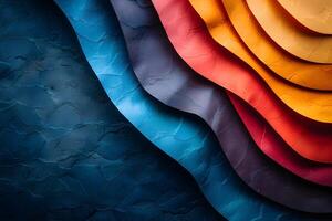 Abstract Colorful Waves Background - Vibrant Layered Patterns for Modern Design Projects photo