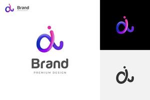a letter with dot logo, letter a connect logo design with line shape element, minimalist style for business technology and company identity vector