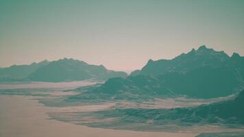 A View of a Mountain Range From an Airplane video