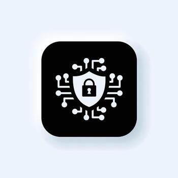 Cyber security technology on circuit board. Abstract background futuristic Hi tech style, Technology vector