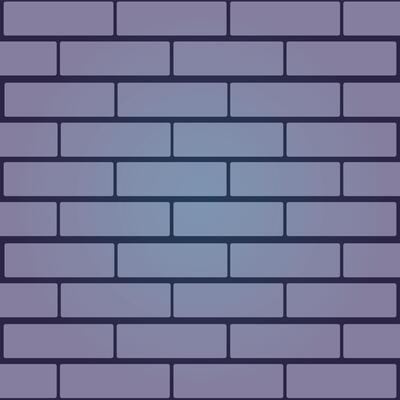 a brick wall with a purple background.