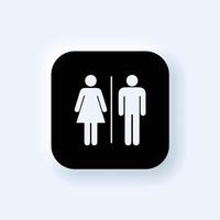 a icon that says man and woman on it. vector