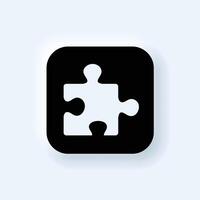 Puzzle icon. Teamwork symbol. Plugins sign. Logo template for website, ui, app. vector