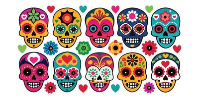 Intricate Geometric Skull with Abstract Details vector