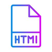 Html document file symbol, gradient developer icons for websites and apps. illustration. vector