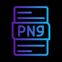 file document gradient icon. format, extension, files type symbol icons. illustration. vector