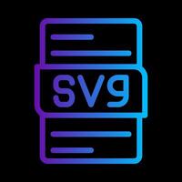 Svg document gradient icon. can be used for website, ui and mobile app. vector
