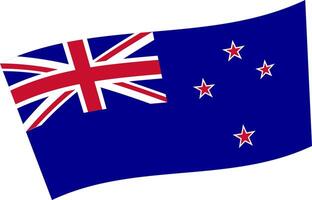 The flag of New Zealand. vector