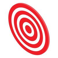 Red target showing marketing goal achievement vector