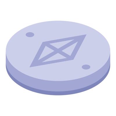 Ethereum crypto currency coin shining showing wealth