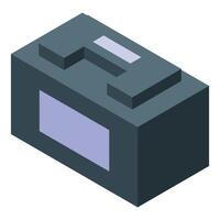 Car battery providing power for starting the engine vector