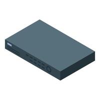 Network switch providing stable connection in isometric view vector