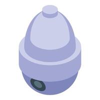 Modern cctv camera recording something isometric view vector