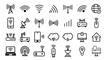 Wifi, router, signal provider vector