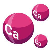 Calcium mineral supplement promoting health benefits for strong bones vector