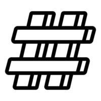 Bold hashtag icon representing social media trends vector