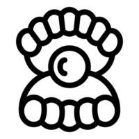 Deep sea diving suit with round window wearing a diving helmet with round window icon outline vector