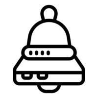 Simple reception bell icon for calling for assistance vector