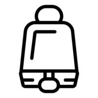 Simple bell icon with clapper depicting ringing sound vector