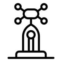 Chemical bonds icon representing molecule structure combining atoms vector