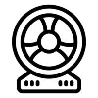 Ventilator with rotating blades for cooling air circulation vector