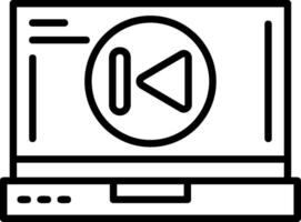 Skip backward Icon Design vector