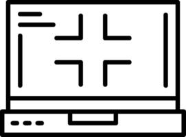 Exit full screen Icon Design vector