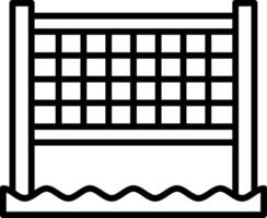 Beach volleyball net Icon Design vector