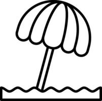Parasol Icon Design vector