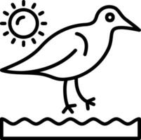 Sandpipers Icon Design vector