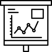 Rising Line Graph Icon Design vector