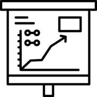 Upward Trend in Graph Icon Design vector