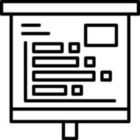 Horizontal Bars showing Progress Icon Design vector