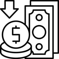 Deflation Icon Design vector