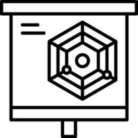 Radar Chart Icon Design vector