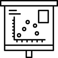 Scatter Graph Icon Design vector