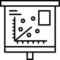 Scatter Plot Icon Design vector