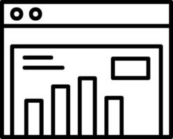 Website Statistics Icon Design vector