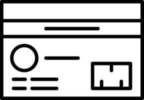 ATM card Icon Design vector