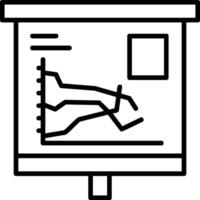 Multiple Line Graph Icon Design vector