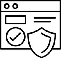Online security Icon Design vector