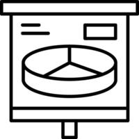 3D Pie Chart Icon Design vector